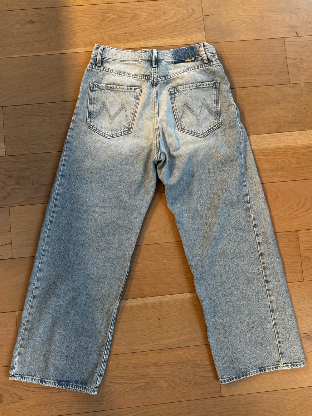 MOTHER Light Wash Half Pipe Barrel Jeans - Picture 2 of 4